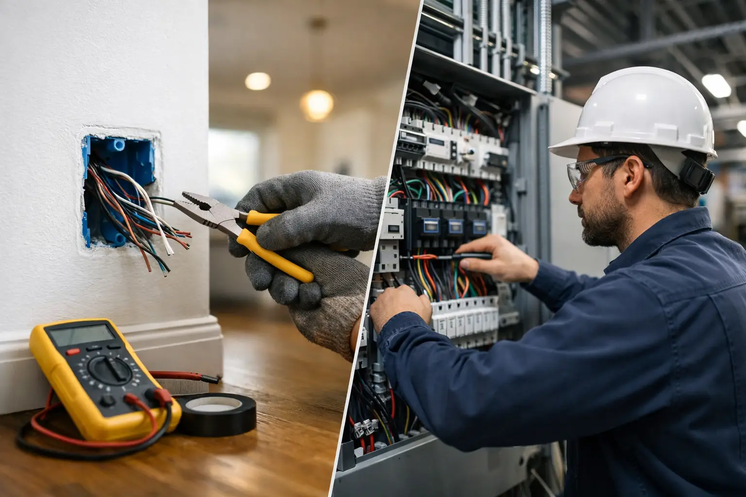 Residential vs Commercial Rewiring